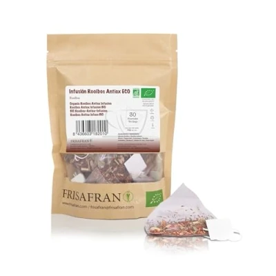 Abbildung von FRISAFRAN Bio Rooibos Infusion in Pyramiden 30 Einheiten 60g Aufguss Nahrhaft Feuchtigkeitsspendend Erfrischendes Antioxidans roibos du Beuteln Vitaminhaltig tee