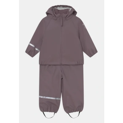 Abbildung von Celavi Basic Rainwear Unisex SET Regenhose für Kinder, Größe: 80, Moonscape