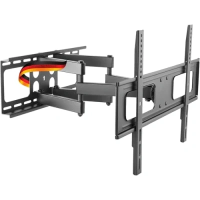 Abbildung von Schwaiger 719437 TV Wandhalterung, (bis 86 Zoll, neigbar, schwenkbar, drehbar, bis 50kg, 600x400mm, schwarz)
