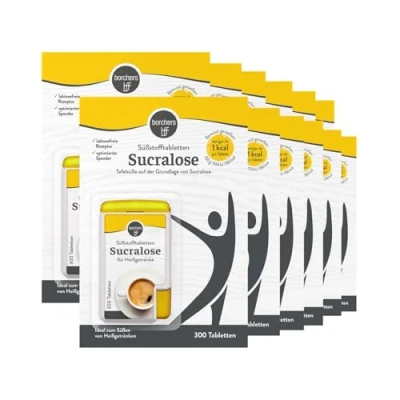 Abbildung von 12 x borchers Sucralose Süßungstabletten im Spender Tafelsüße Für Kaffee, Tee und Heißgetränke 300 Tabletten