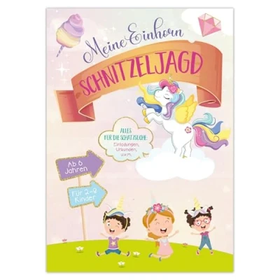 Abbildung von Activity Heft: Meine Einhorn Schnitzeljagd: Alles für eine magische Schnitzeljagd Kinder ab 6 Jahren, ideal Geburtstage und spannende Nachmittage