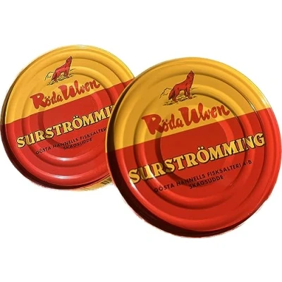 Abbildung von 2x Röda Surströmming Hering Ulven 300g Dose Made in Sweden DAS ORIGINAL (2x je 300g)