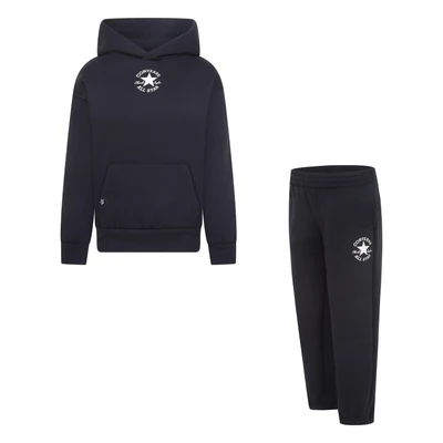 Abbildung von Converse Sustainable CORE Unisex SET Trainingsanzug für Kinder, Größe: 104 110, Black