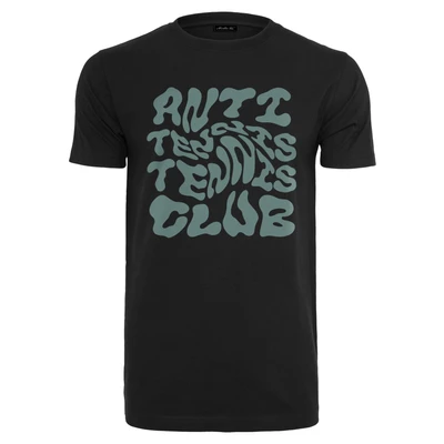 Abbildung von Mister Tee ANTI Tennis CLUB Tshirt print, Herren, Größe: Large, Black