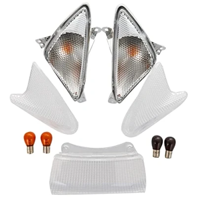 Abbildung von one By Camamoto Set Blinker/Pfeile transparent kompatibel mit Yamaha T Max 500 2001 2007 (weiß)