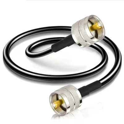 Abbildung von BINGFU PL Kabel UHF Stecker 259 auf Low Loss Digital RG58 Koaxialkabel für HAM &amp; CB Funk, Antennen Analysator, Dummy Load, SWR Meter (1 Meter)