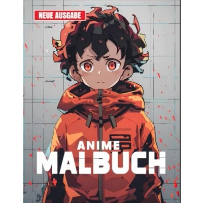 Abbildung von Anime Malbuch: [Neue Ausgabe] Jungen Malbuch 50+ Seiten voller Spaß für im Alter von 6 12 Jahren.