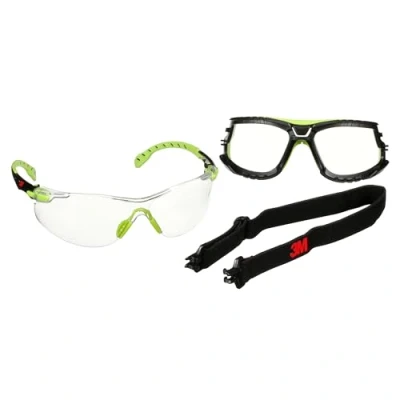 Abbildung von 3M Solus S1201SGAF TSKT Schutzbrille mit Antibeschlag Schutz Grün, Schwarz
