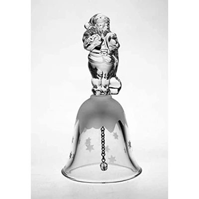 Abbildung von CRISTALICA Tischglocke Santa Christmas Imperial 12cm Weihnachten Klingel Bleikristallglas