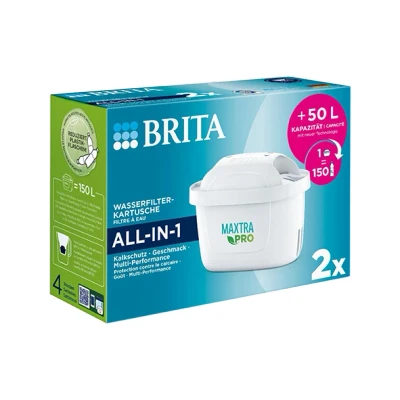 Abbildung von BRITA Wasserfilter MAXTRA PRO ALL IN 1, Zubehör für Tischwasserfilter, 4 stufiges Filtersystem