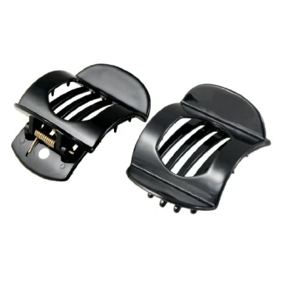Abbildung von 2 x schwarz Plastik Damen Barrette Haarpin Haarklammer Haar Clip Haarclip de