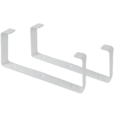 Abbildung von 2 Stück 220x90mm Flachkanalhalterungen für Wandmontage Klima, Lüftung, Heizung, Kühlung