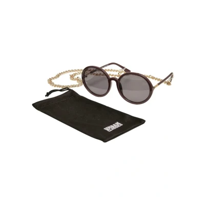 Abbildung von Urban Classics Unisex Accessoires Cannes WITH Chain Sonnenbrille, Größe: One Size, Cherry