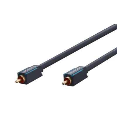 Abbildung von ClickTronic 1m Audio Cable, RCA, Männlich, 1 m, Blau