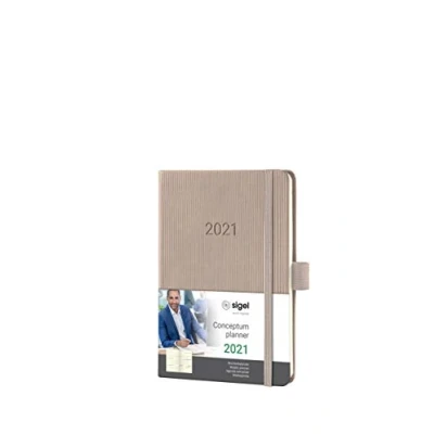 Abbildung von SIGEL C2161 Terminplaner Wochenkalender 2021, ca. A6, Hardcover, taupe, mit vielen Extras, Conceptum weitere Modelle