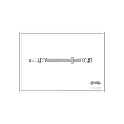 Abbildung von CORTECO 19035383 Bremsschläuche Vorderachse 390 VOLVO: V70 2, I, XC70 I Cross Country