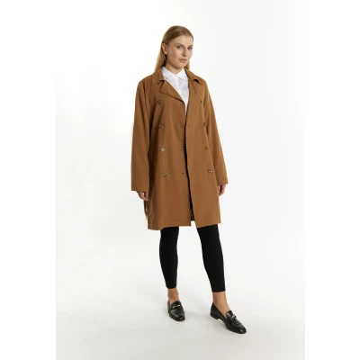 Abbildung von DREIMASTER Klassik Women&#039;s Transitional Trench XL / Sand 50% Polyester 40% Baumwolle 10% Nylon