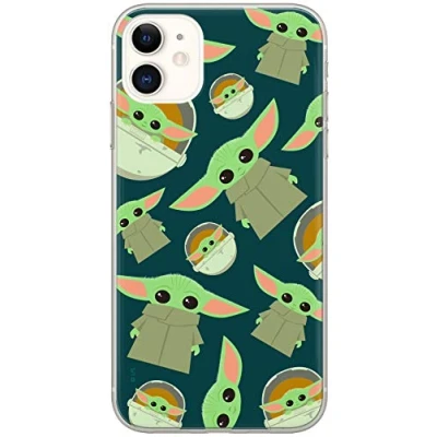 Abbildung von ERT GROUP Handyhülle für Apple iPhone 11 Original und offiziell Lizenziertes Star Wars Muster Baby Yoda 006 optimal an die Form des Handy angepasst, hülle aus TPU