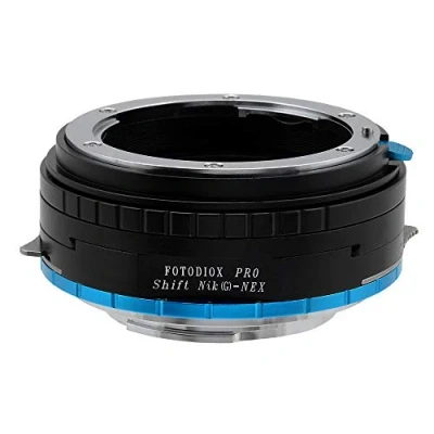 Abbildung von Fotodiox Pro Shift Lens Mount Adapter Compatible with Nikon F G Type Lenses on Sony E Cameras