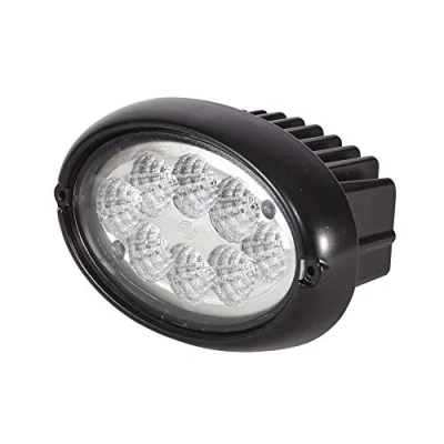 Abbildung von HELLA LED Arbeitsscheinwerfer Oval 100 24V / 12V 1700lm Einbau/Schraubanschluss Zweipunktbefestigung weitreichende Ausleuchtung Stecker: DEUTSCH Stecker 1GA 996 661 061