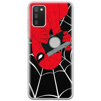 Abbildung von ERT GROUP Handyhülle für Samsung A03S Original und offiziell Lizenziertes Marvel Muster Spider Man 027 optimal an die Form des Handy angepasst, hülle aus TPU