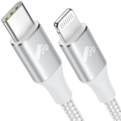Abbildung von USB C Lightning Kabel 3M, Lang [MFi Zertifiziert] iPhone Ladekabel Nylon Power Delivery Type auf für 14 13 12 11 Pro Max X XS XR SE, iPad
