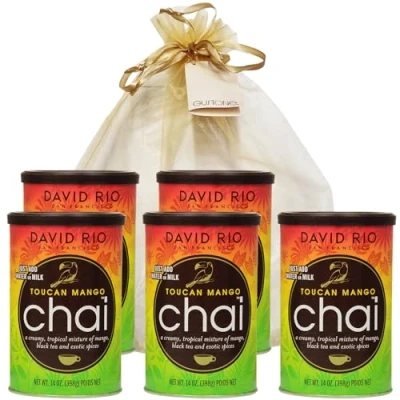 Abbildung von GUSTONE. David Rio Geschenkset Toucan Mango 5 x 398g Dosen Chai Latte