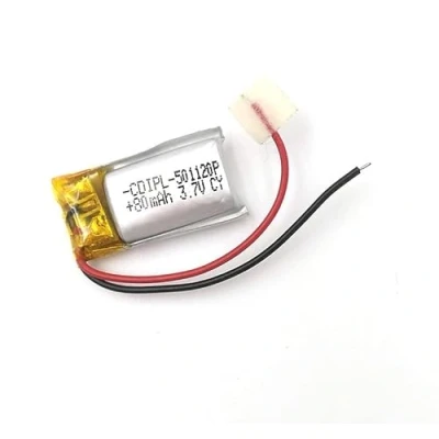 Abbildung von YUNIQUE GREEN CLEAN POWER Wiederaufladbare LiPo Batterie 501220 3.7V 80mAh Für Telefon, GPS, MP3, MP4, LED Leuchten Kompatibel mit DJI Tello, WLtoys K989, RC Hubschrauber, Gelb