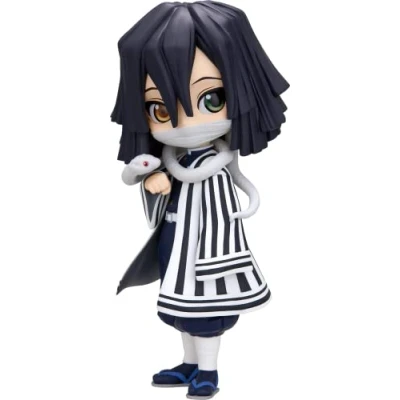 Abbildung von Banpresto Figur Q Posket Obanai Iguro Demon Slayer, Kimetsu No Yaiba, 14 cm, BP18832, Mehrfarbig