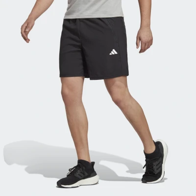 Abbildung von adidas Herren Train Essentials Woven Training Shorts, Black/White, S 9 inch