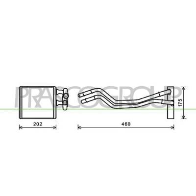 Abbildung von PRASCO FD344H001 Wärmetauscher FORD: FIESTA 6