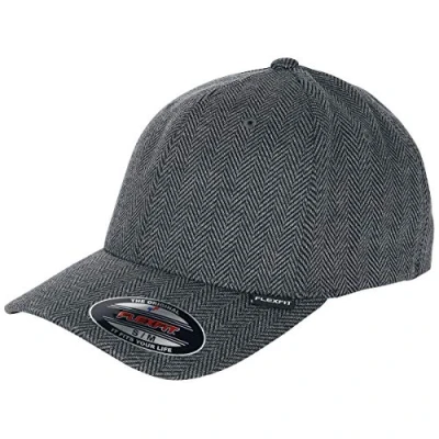 Abbildung von Flexfit Heringbone Melange Cap, Größe: L/XL, Black/grey