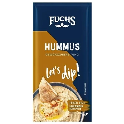 Abbildung von Fuchs Gewürze Let&#039;s dip! Hummus Gewürzzubereitung, Gewürz für selbstgemachtes Hummus, 12 g im Beutel