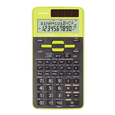 Abbildung von Sharp Taschenrechner EL 531TG Schulrechner Grün Display (Stellen): 10 solarbetrieben