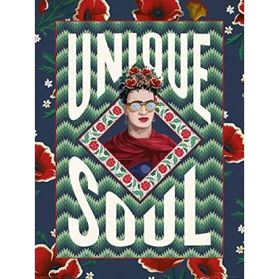 Abbildung von Grupo Erik Kunstdruck Bild Frida Kahlo Unique Soul, 30x40 cm