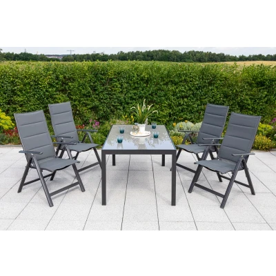 Abbildung von MERXX Garten Essgruppe &quot;Taviano&quot;, (Set, 5 tlg.), 4 Klappsessel, fach verstellbar