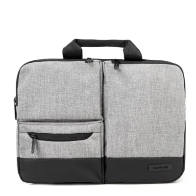 Abbildung von CRUMPLER Mantra Office Pro Laptop Case für 14&quot; MacBook Pro, Laptophülle, hellgrau meliert