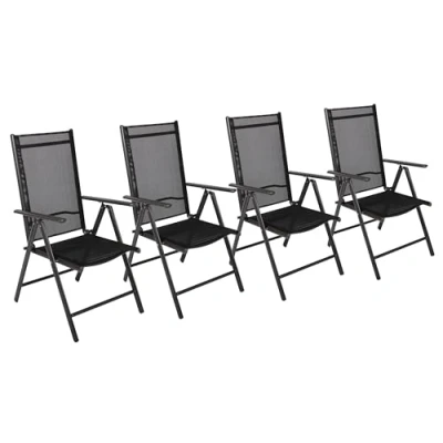 Abbildung von VCM Gartenstuhl Aluminium Hochlehner Klappstuhl