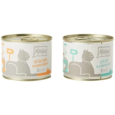 Abbildung von MjAMjAM Premium Nassfutter für Katzen Monopaket I mit Huhn und Pute, 6er Pack (6 x 200 g), getreidefrei extra viel Fleisch