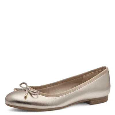 Abbildung von Marco Tozzi Klassischer Ballerina, Damen, Größe: 39, Goudkleur Schuhe