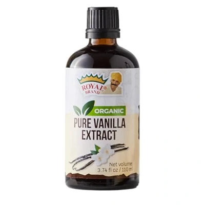 Abbildung von Pure Vanilla Extract BIO / 3.74 fl oz/110 ml Glasflasche für bessere Qualität Zucker frei Ohne