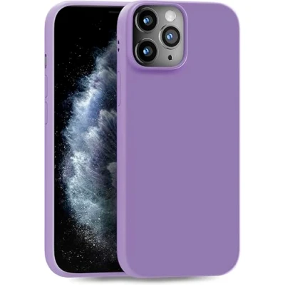 Abbildung von MyGadget Hülle kompatibel mit iPhone 11 Pro Max robuste Schutzhülle TPU Case Slim Silikonhülle Back Cover Kratzfest Handyhülle matt Lila [ dunkel ]