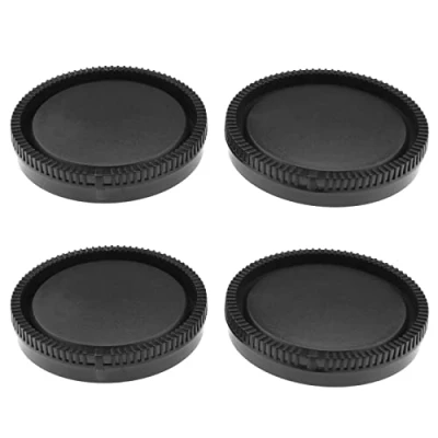 Abbildung von YINETTECH 2 Sets Front Body Cap &amp; Rear Lens Cover Kit Kompatibel mit Sony Alpha E Mount A6600/A6500/A6400/A6300/A6100/A6000/A5100/A5000/A7R IV Digital Amera