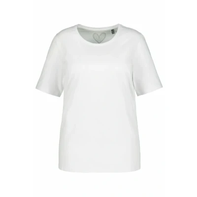 Abbildung von Ulla Popken Tshirt basic, Damen, Größe: 62/64, Schneeweiß