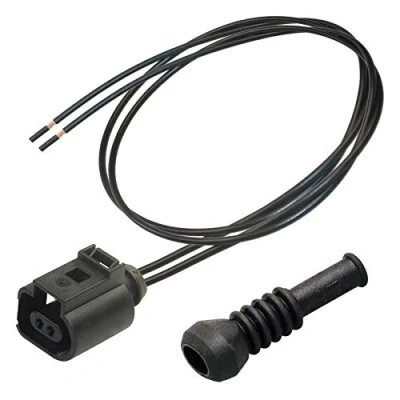Abbildung von Stecker OEM 1J0973702 Reparatursatz 2 pol. Kabelsatz Buchse+Tülle 6N0906102 ABS ESP
