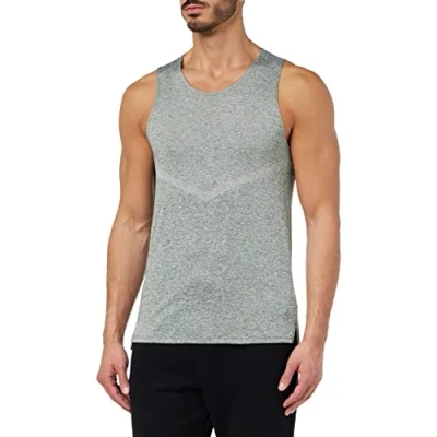 Abbildung von NIKE CZ9179 084 M NK DF RISE 365 TANK Sweatshirt Men&#039;s Rauchgrau/Htr/Reflective SILV 2XL T