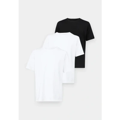 Abbildung von Jack &amp; Jones JJE 3 pack Tshirt basic, Herren, Größe: XS, black white