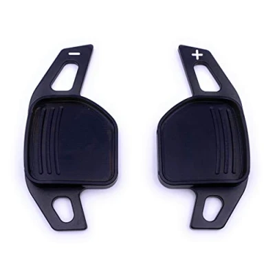 Abbildung von H Customs Schaltwippen Shift Paddle TYP A kompatibel mit Leon 5F, auch Cupra black v2