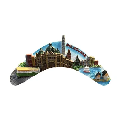 Abbildung von Melbourne Australien 3D Darts Kühlschrank Magnet Harz Reise Souvenirs, handgemachte Haus &amp; Küche Dekoration Sammlung Geschenk