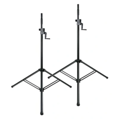 Abbildung von Pronomic SPS C 10AS Kurbelstativ Boxenstativ Lautsprecherständer, (Paar, 2 tlg., Ausziehbar von ca. 148 242 cm, Max. Belastbarkeit: 80 kg Eingebaute Höhenskala)